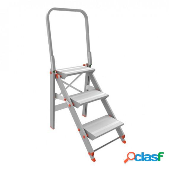 Scala sgabello Class PiU con parapetto - 3 gradini -