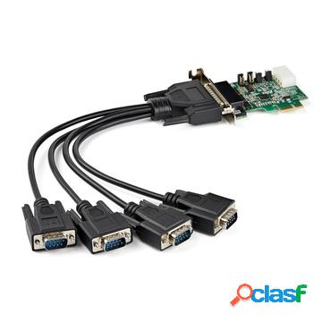 Scheda adattatore seriale pci express rs232 a 4 porte