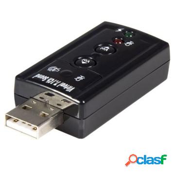 Scheda audio esterna adattatore audio usb stereo virtual 7.1