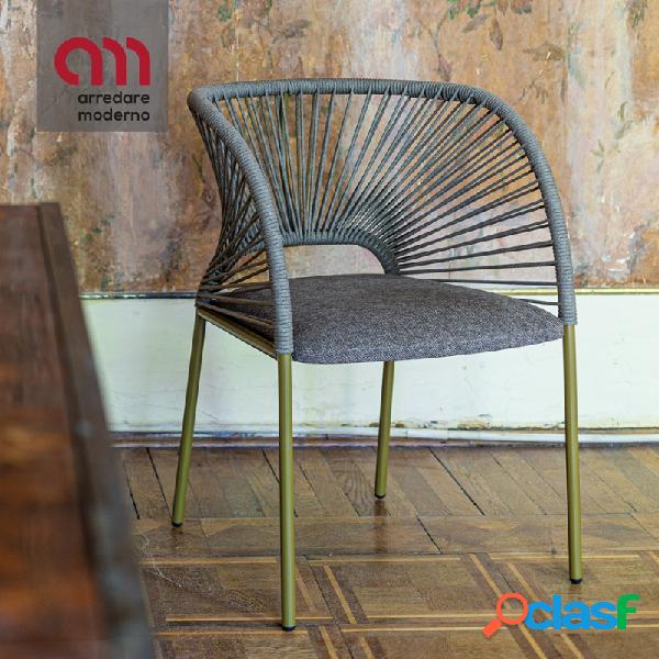 Sedia Yumi Moroso intrecciata