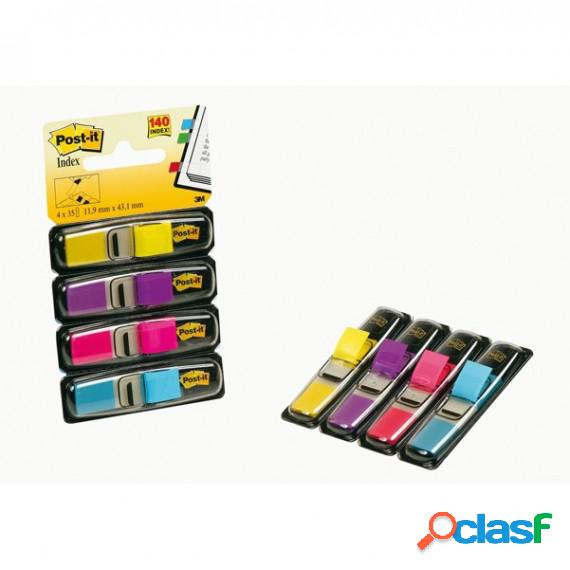 Segnapagina Post it Index Mini - 683-4AB - 12 x 43,1 mm - 4