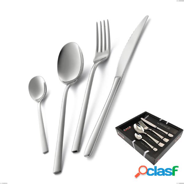 Servizio posate 24 Pezzi FASHION inox 18.10 Lucidato a