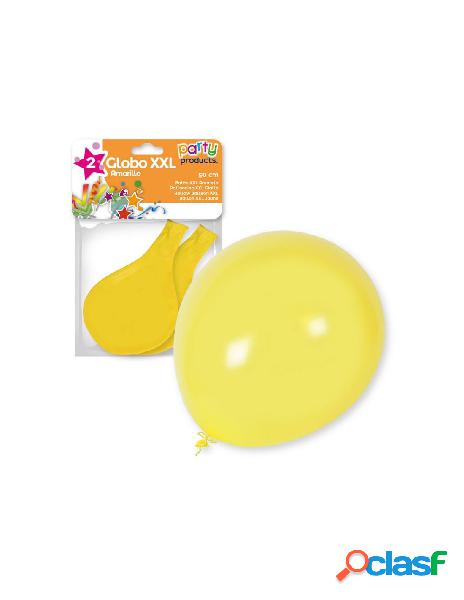 Set 2 palloncino xxl giallo 50 cm