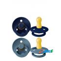 Set Di 2 Ciucci Bibs Colour Blu Scuro E Blu Ghiaccio 6-18 m