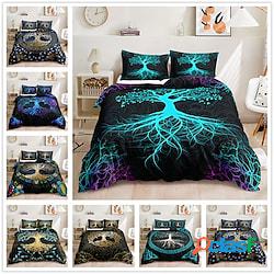 Set copripiumino albero 3dwishing set biancheria da letto