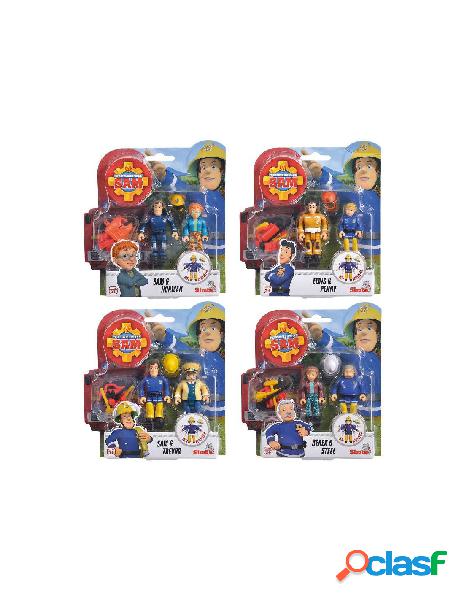 Set due personaggi articolati cm.7,5 con accessori - 4 asst