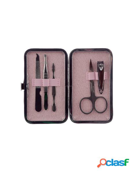 Set manicure pavone papavero e autunno floreale