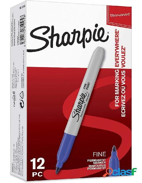 Sharpie - sharpie scatola 12 pennarelli indelebili punta
