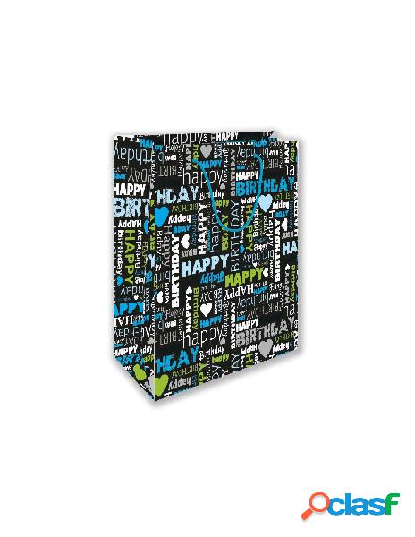 Shopper birthday c/foil f.to 31,5x45x12 xl