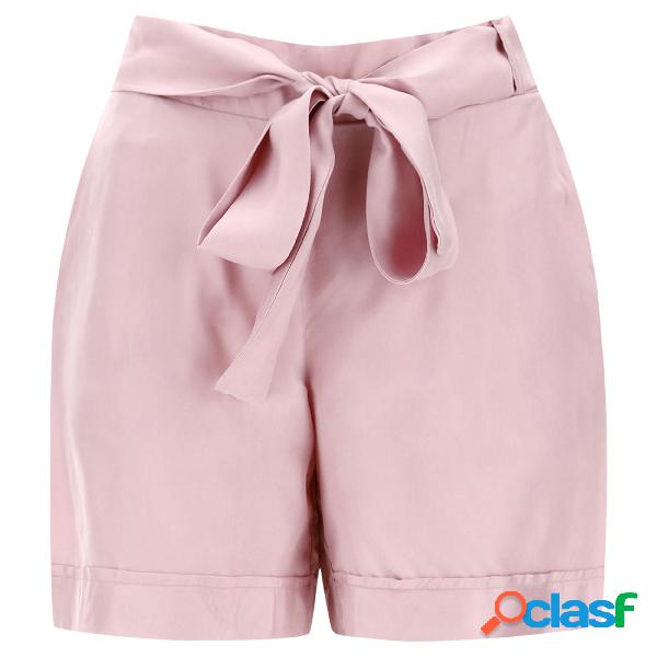 Shorts in cupro vicosa con cintura annodabile