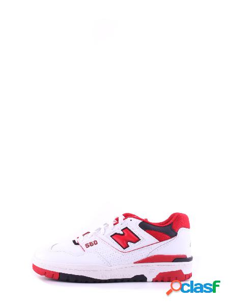 Sneakers Uomo NEW BALANCE Bianco rosso 550 total white