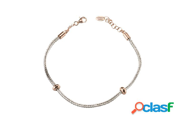 Sovrani Bracciale Dancing Names argento con elementi in oro