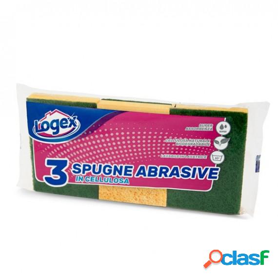 Spugna biuso - giallo/verde - Logex Professional - conf. 3