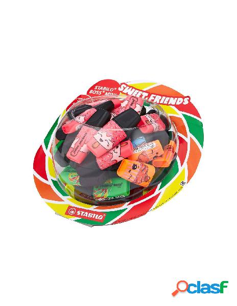 Stabilo boss mini sweet friends espositore da 50 pezzi ass.