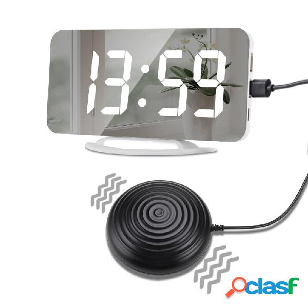 Sveglia digitale a specchio a LED USB ricaricabile