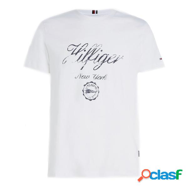 T-shirt Tommy Hilfiger Slim Fit Logo (Colore: White, Taglia: