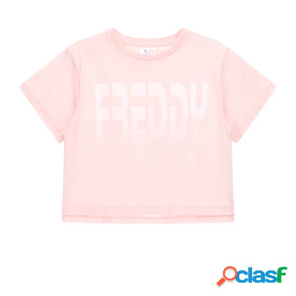 T-shirt cropped con stampa FREDDY sfumata