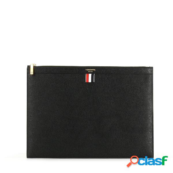 THOM BROWNE POCHETTE UOMO MAC021L00198001 PELLE NERO