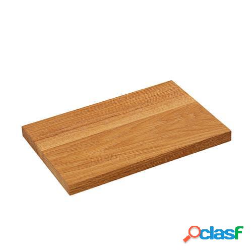Tagliere rettangolare in legno di quercia, cm 26x17x2