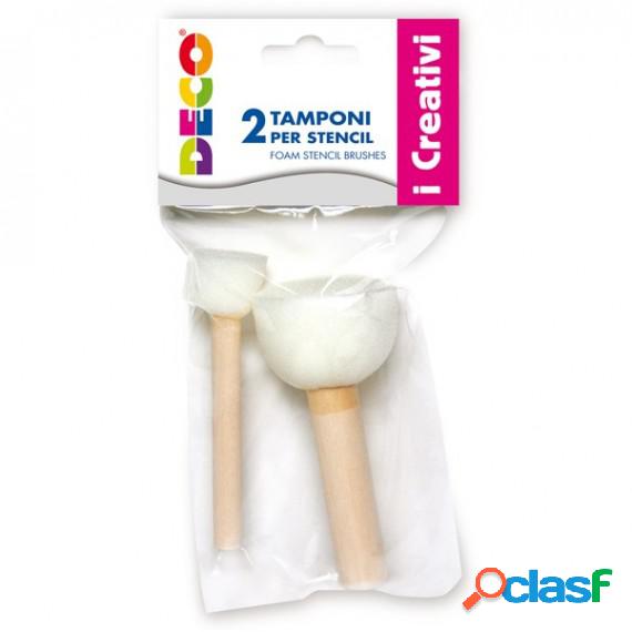 Tampone in spugna per stencil - D 2- 4 cm - Deco - blister 2
