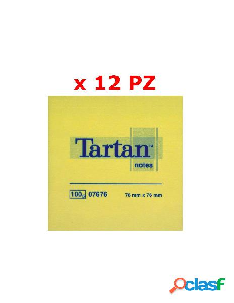 Tartan foglietti riposizionabili colore giallo light - 100
