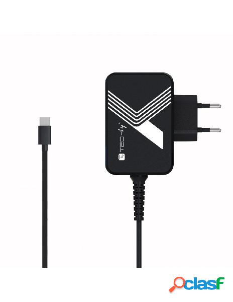 Techly - caricabatterie tascabile usb-c&trade power delivery