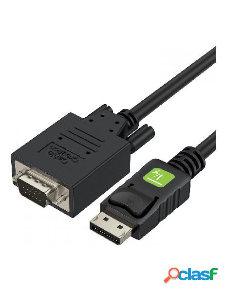 Techly - cavo monitor da displayport a vga 3 m