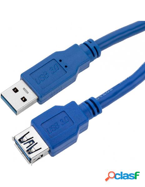 Techly - cavo prolunga usb 3.0 superspeed a maschio/a