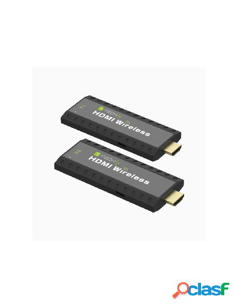 Techly - extender hdmi wireless compatto 50m 1080p