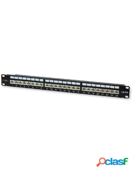 Techly professional - pannello patch stp 24 posti rj45 cat.