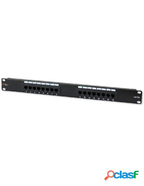 Techly professional - pannello patch utp 16 posti rj45
