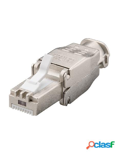 Techly professional - plug rj45 cat.6a schermato stp tooless