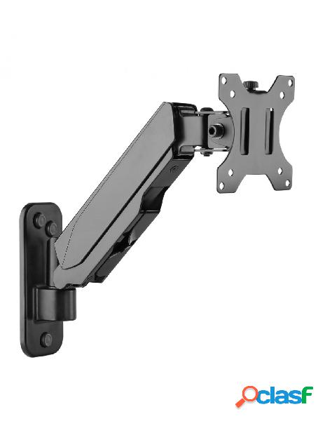 Techly - supporto a muro con molla a gas per tv 17-32 nero