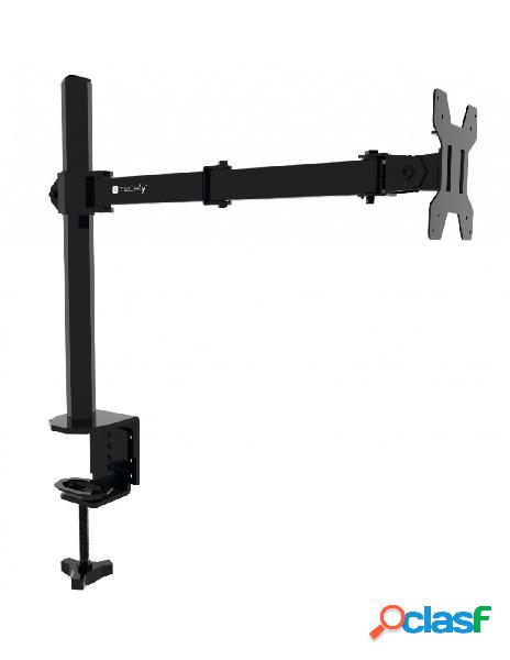Techly - supporto da scrivania per monitor 13-27 doppio