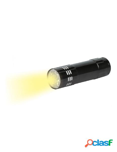 Techly - torcia led in alluminio con laccetto