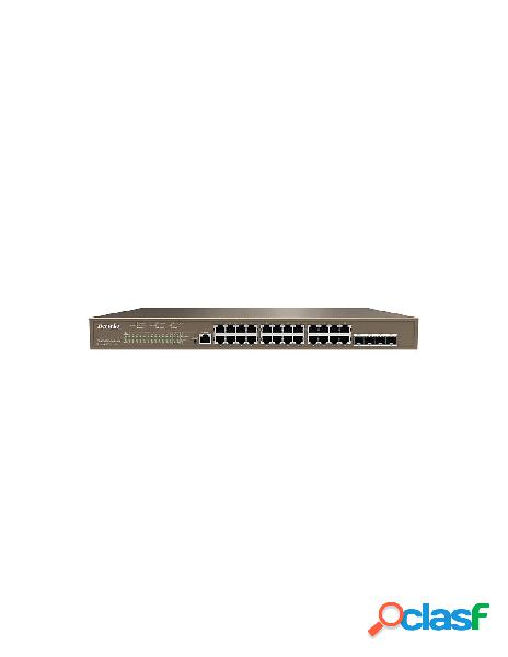 Tenda - switch l3 managed poe 24 porte gigabit + 4 sfp 410w