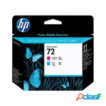 Testina magenta e ciano n 72 per designjet t1100
