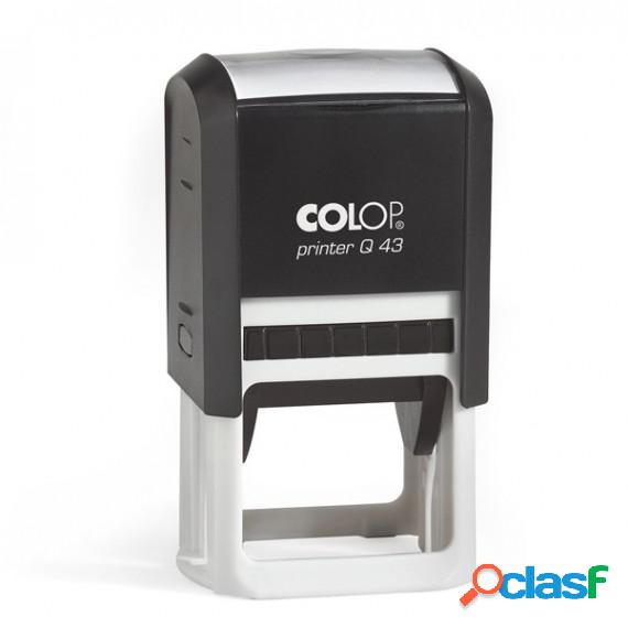 Timbro Printer Q 43 - 43x43 mm - 8 righe - quadrato -