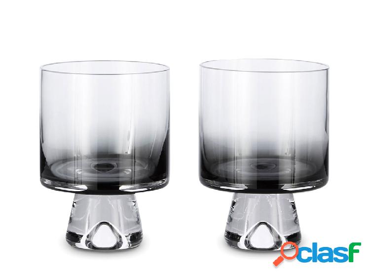 Tom Dixon Tank Low Ball Bicchieri Set da 2 pz - Nero