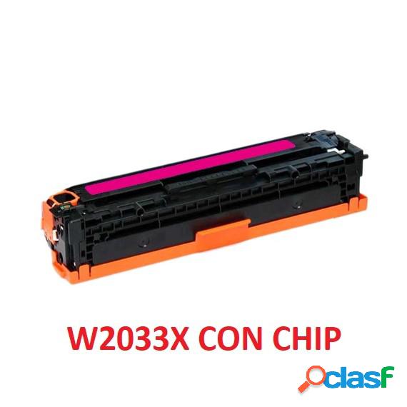 Toner W2033X Magenta Con Chip Compatibile 415X Per Hp Color