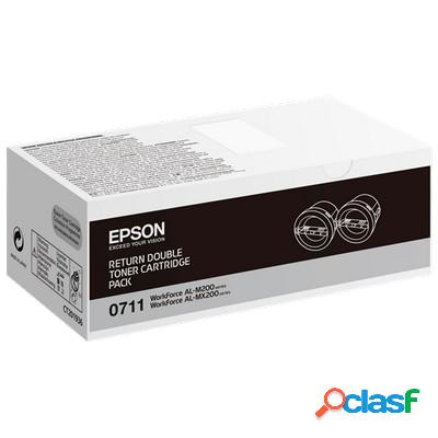Toner originale Epson C13S050711 Multipack 0711 (Conf. da 2