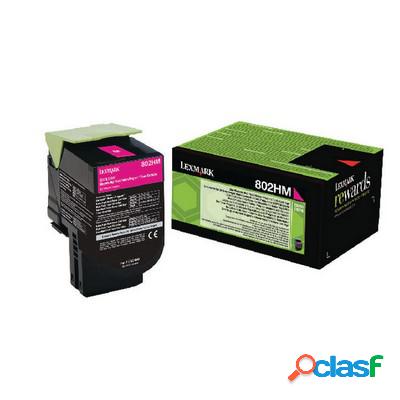 Toner originale Lexmark 80C2HM0 802HM MAGENTA