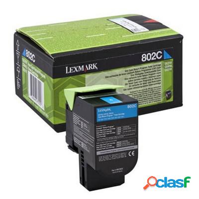 Toner originale Lexmark 80C2SC0 802SC CIANO