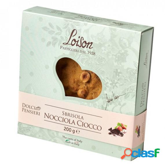 Torta sbrisola nocciola ciocco - 200 gr - Loison