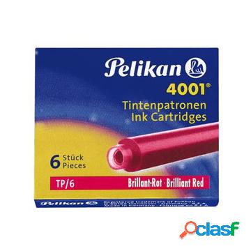 Tp/6 ricaricatore di penna rosso 6 pezzi