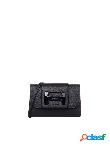 Tracollina in pelle con logo h