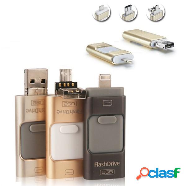 Trade Shop - 3 In 1 Flashdrive 16gb Usb Scomparsa Per