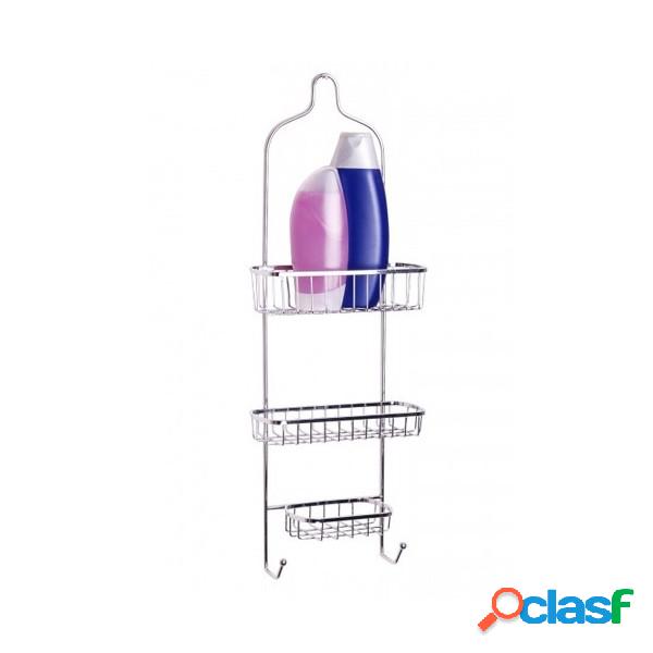Trade Shop - Appendino Bagno Con 2 Mensole E Portasapone In