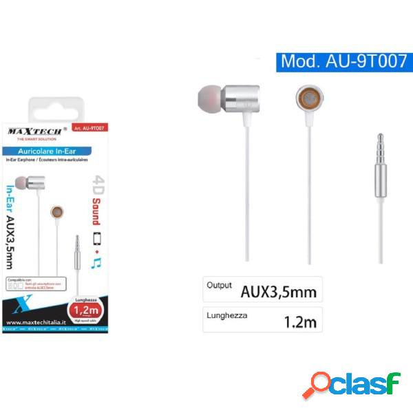 Trade Shop - Auricolari Cuffie In-ear Cavo 1,2 Metri