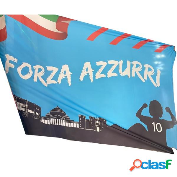 Trade Shop - Bandiera Napoli Forza Azzurri Festa Terzo
